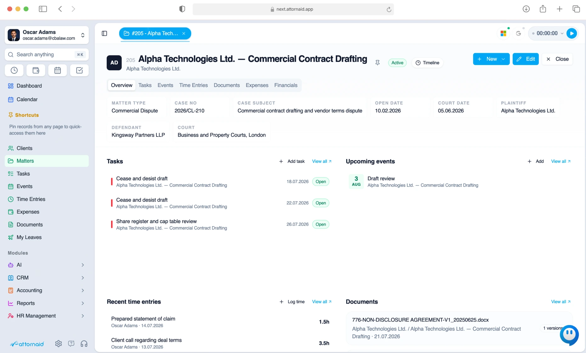 Attornaid solves it all, in one secure platform.
