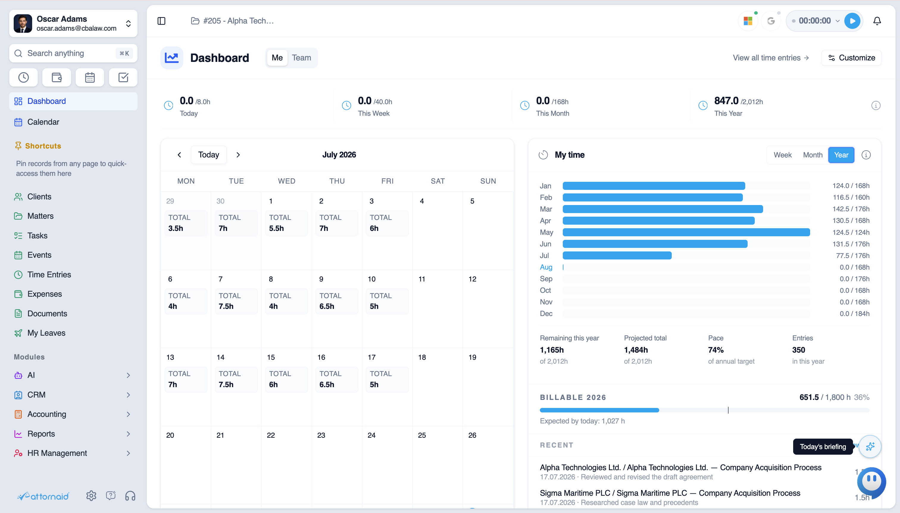 Attornaid Dashboard